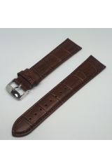 Kahverengi Croco Deri Saat Kordonu 24mm