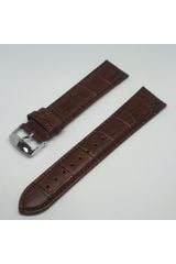 20mm Kahverengi Croco Deri Saat Kordonu