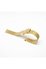 10 mm Sarı Gold Renk Hasır Ince Örgü Çelik Kaplama Metal Saat Kordonu
