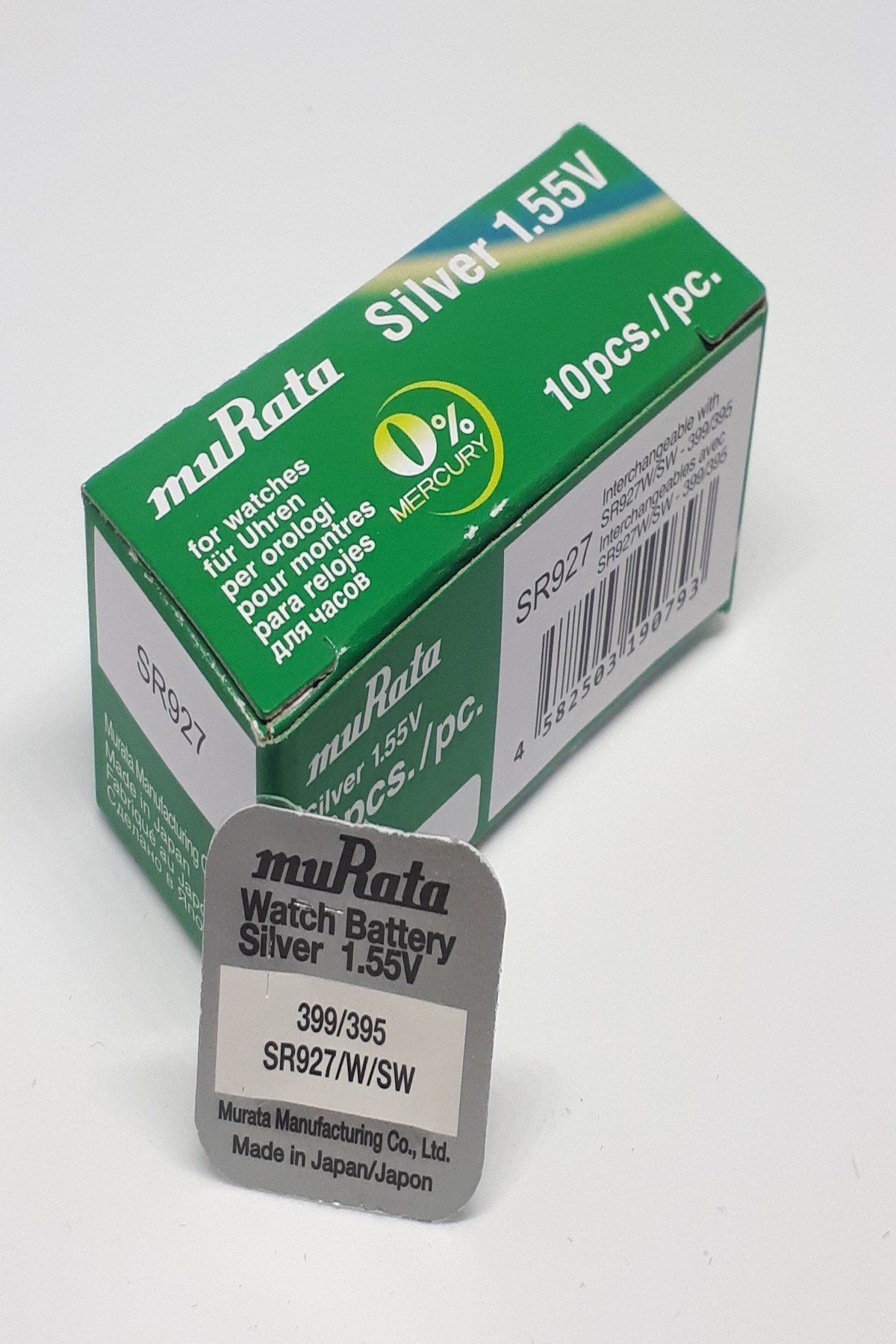 Murata Sony 395 Sr927sw 1,55v Saat Pili - 10 Adet