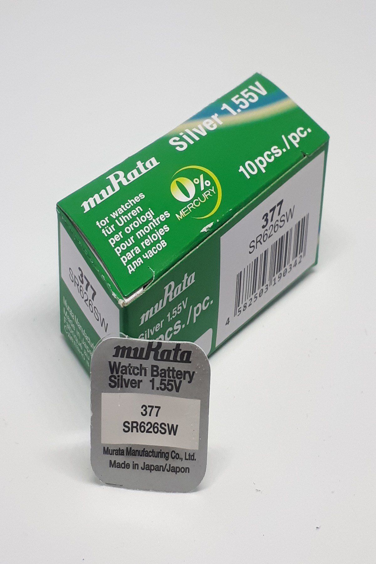 Murata Sony 377 Sr626sw 1,55v Saat Pili - 10 Adet