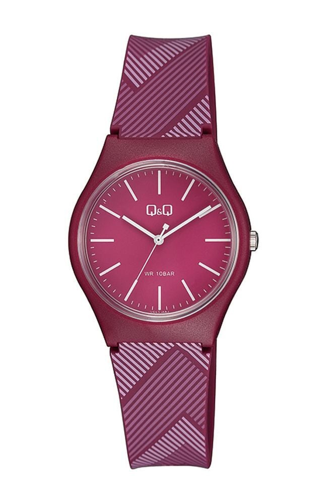 Unisex Bordo Silikon Kordon Kol Saati Vs52j004y