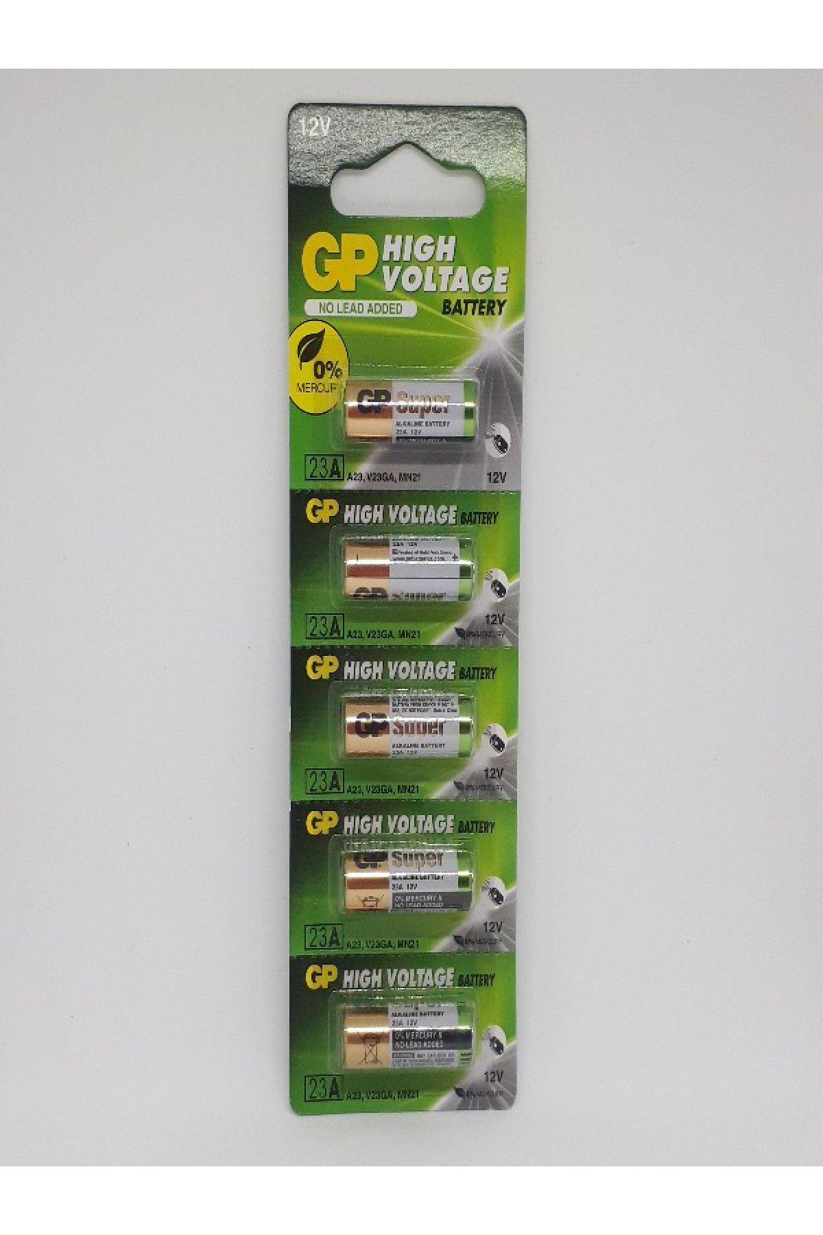 23a 12v Alkaline Araç Kumanda Pili - 5 Adet